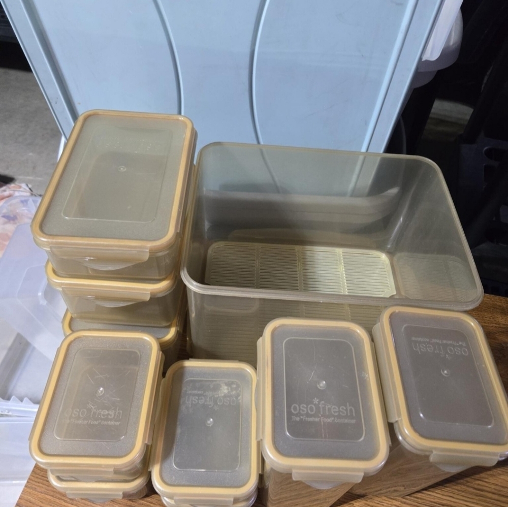 OSO Fresh "Snap n Click" Food Container Set - 10 Containers & 10 Lids